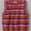 Brushed Alpaca Blend Stripe Tank