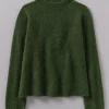 Brushed Alpaca High Neck Sweater