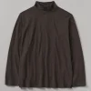 Brushed Cotton High Neck Lounge Top