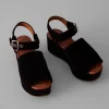 Chie Mihara Velvet Platform Shoes