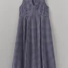 Cotton Gingham Seersucker Dress
