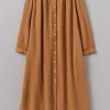 Crinkle Cotton Kaftan Nightdress