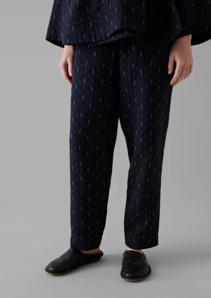 Dobby Stitch Cotton Lounge Trousers
