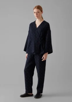 Dobby Stitch Cotton Lounge Trousers