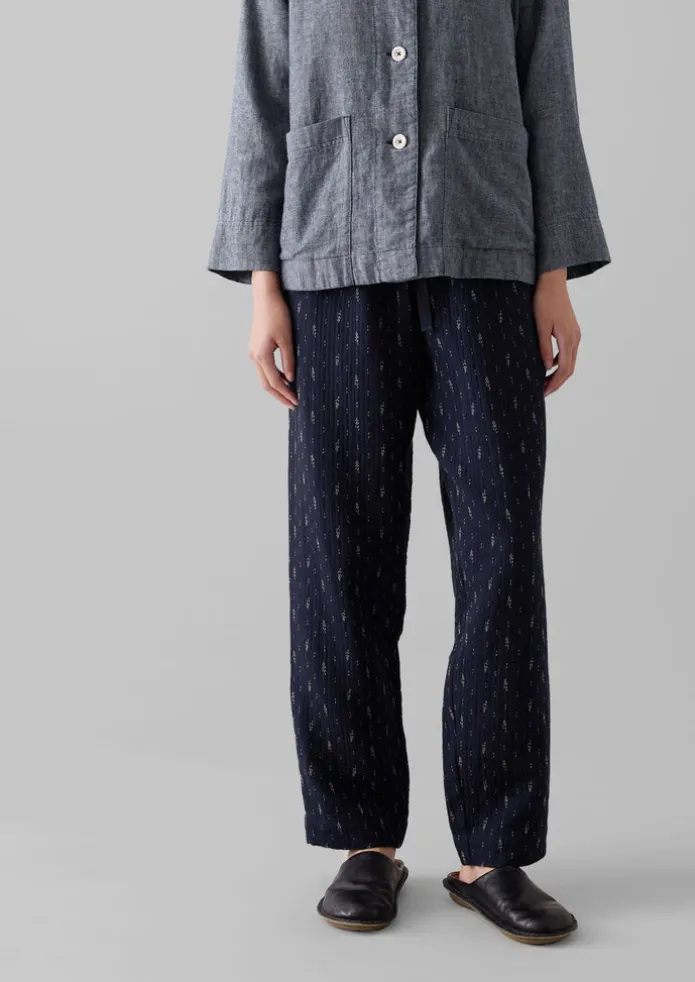 Dobby Stitch Cotton Lounge Trousers