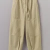 Garment Dyed Cotton Linen Canvas Trousers