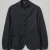 Garment Dyed Cotton Linen Neat Jacket