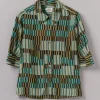 Gia Irregular Check Print Shirt