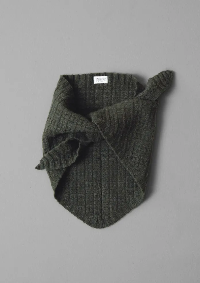 Grid Stitched Knitted Bandana