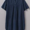 Hand Woven Sketched Check Nightdress