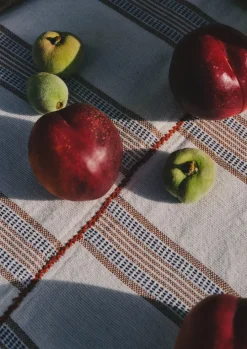 Hand Woven Stripe Tablecloth