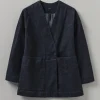 Indigo Denim Wrap Jacket