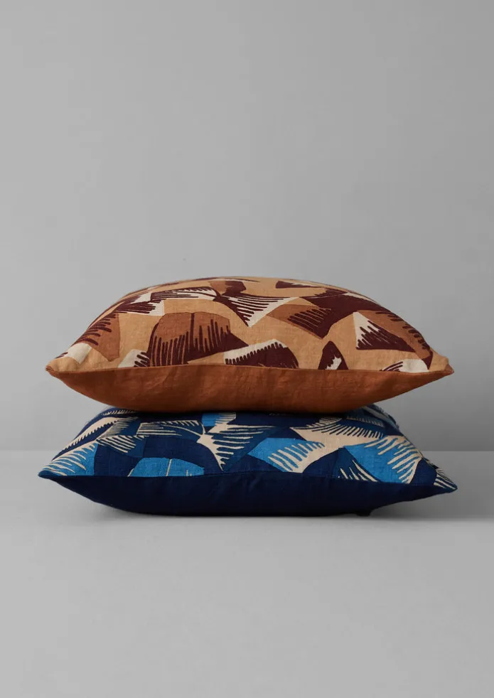 Kinetic Geo Linen Cushion Cover
