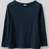 Lia Garment Dyed Boat Neck Tee