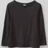 Lia Garment Dyed Boat Neck Tee