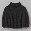 Lofty Alpaca Blend Knitted Poncho