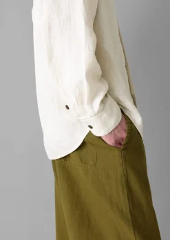 Loop Button Linen Shirt