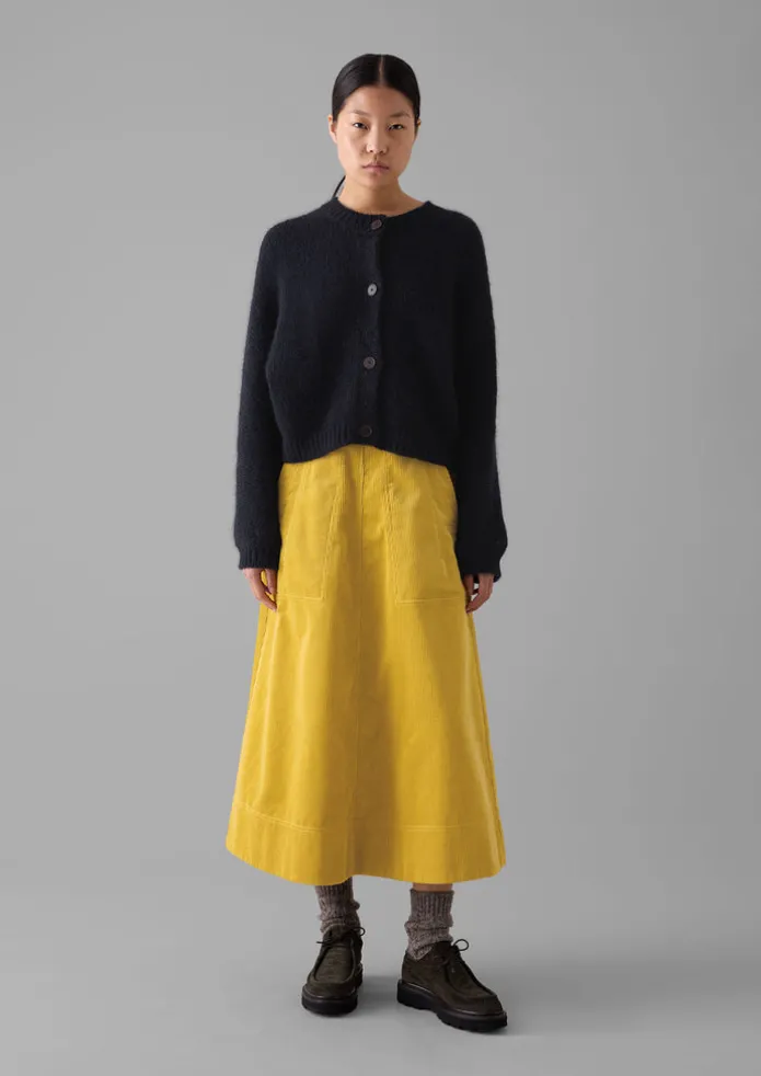 Organic Cord A Line Skirt