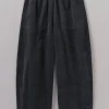 Organic Cord Barrel Leg Trousers