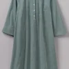 Organic Cord Tunic Dress