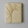Organic Cotton Ticking Stripe Fitted Sheet
