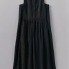 Overdyed Check Seersucker Dress