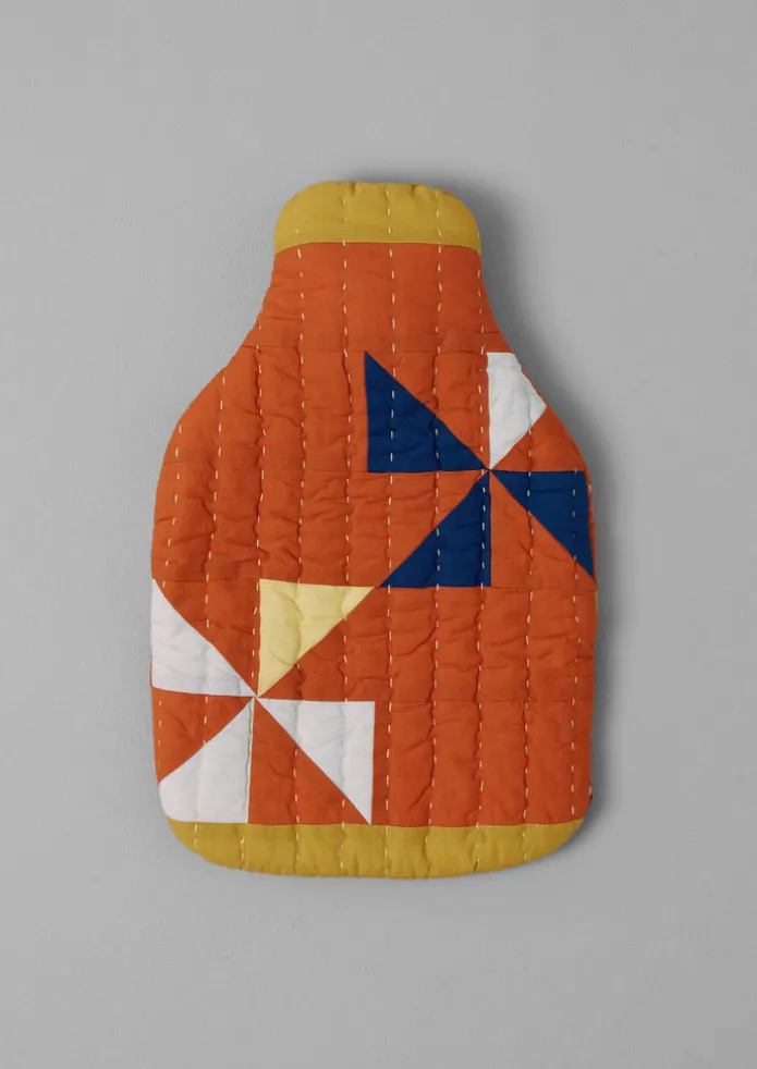 Pinwheel Patchwork Hot Water Bottle Cover