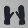 Ribbed Wool Cashmere Mittens