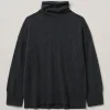 Roll Neck Wool Cashmere Sweater