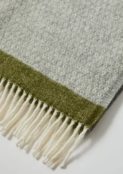 Stripe Edge Wool Blanket