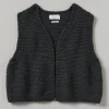 Textured Knit Gilet