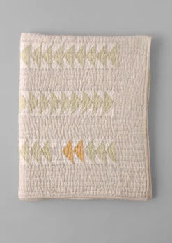Triangle Patchwork Check Cotton Quilt